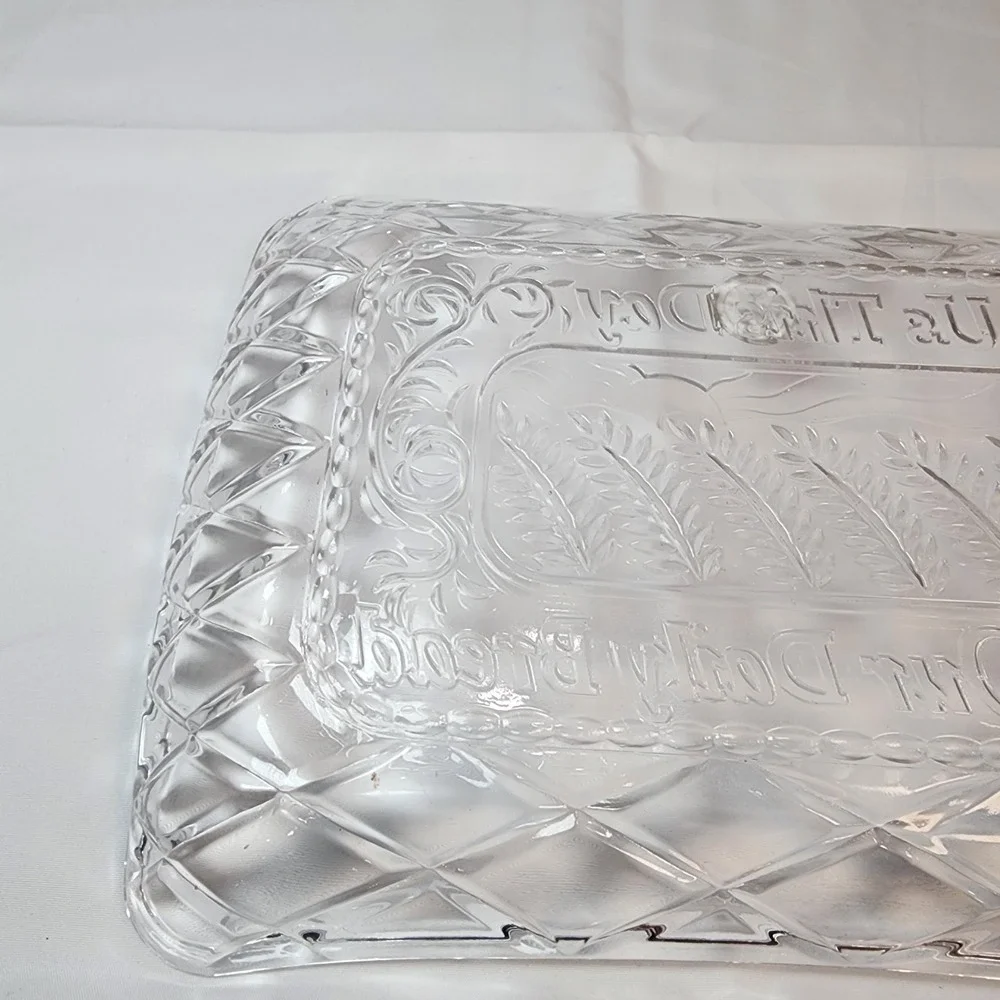 Vintage Fifth Ave Muirfield Crystal Gla Tray 